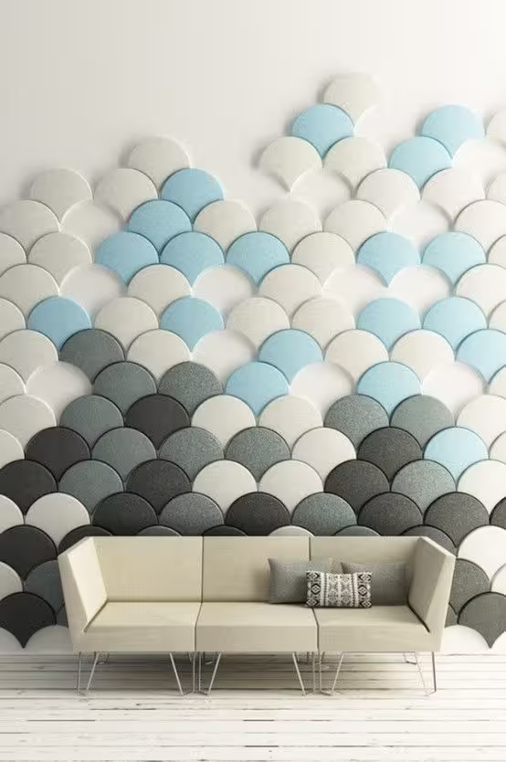 3D akustik kumaş panel